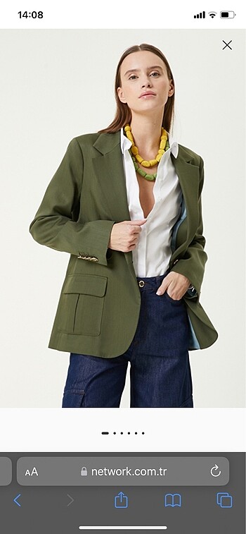 Haki Blazer Ceket