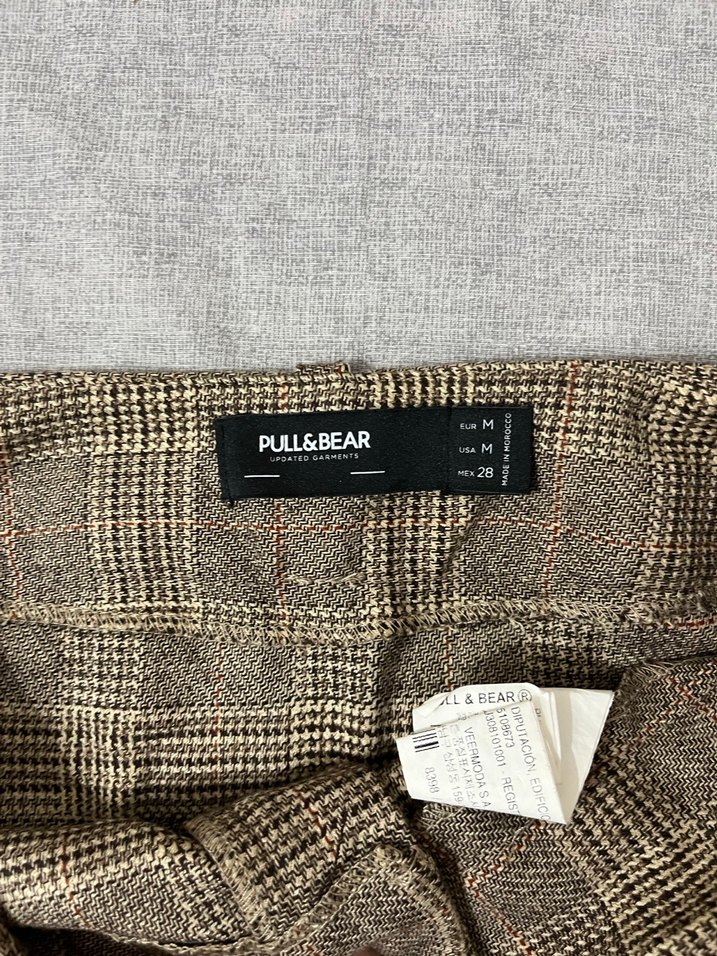 Ekose Desenli Pilili Midi Etek - Görsel 2