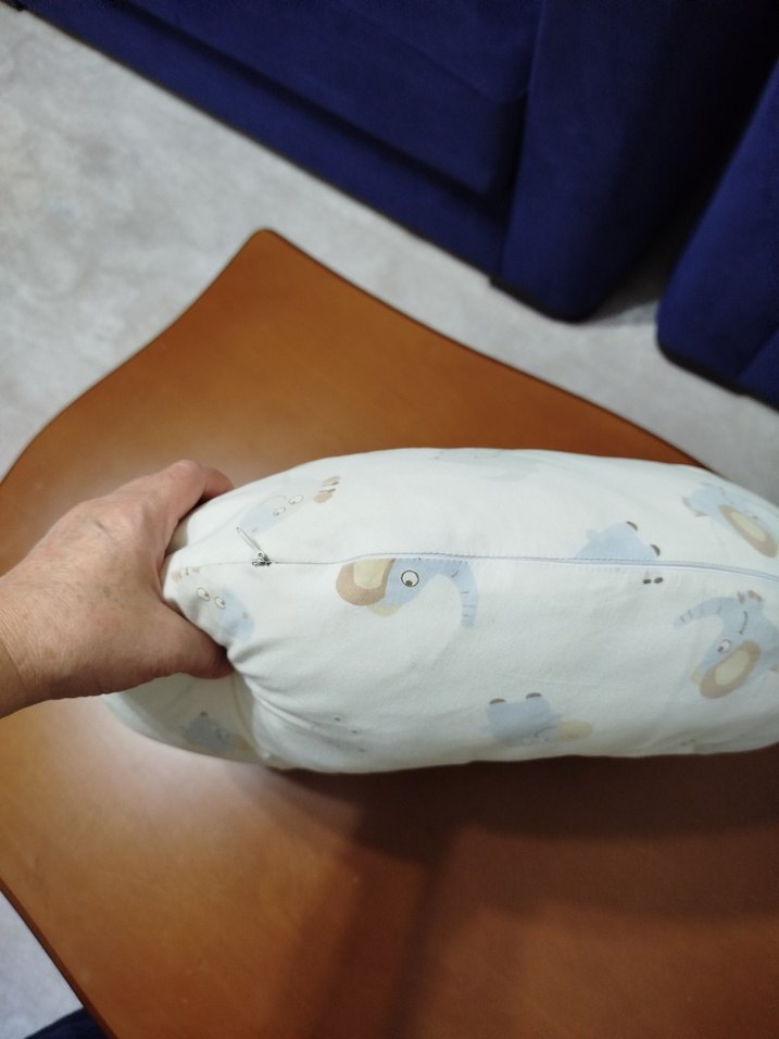 Bej Baskılı Emzirme ve Hamile Yastığı - Görsel 2