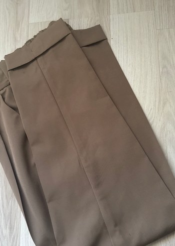 Bej Kemerli Kadın Cigarette Pantolon - Görsel 5