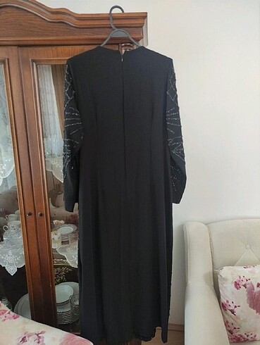 46 Beden siyah Renk Tesettür abiye