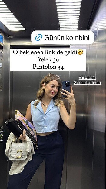 Trendyol & Milla Trendyolmilla mavi dokuma gömlek