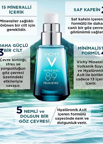 VICHY Vichy Mineral 89 Göz Serumu 15 ml