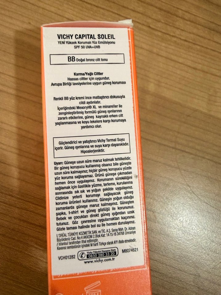 Vichy Capital Soleil SPF 50 Tonlu Yüz Koruyucu - Görsel 2