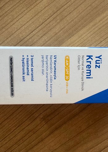 Beden CeraVe Yüz Kremi Normal ve Kuru Ciltler İçin SPF 30