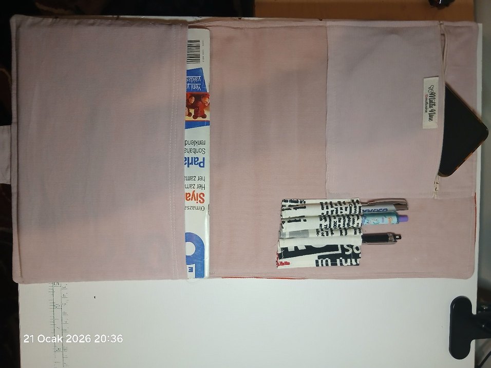 Kanvas Kumaş Kapaklı notebook Kitap kılıfı - Görsel 2