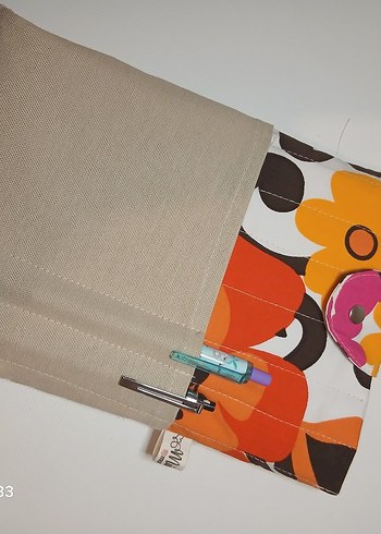 Renkli Baskılı Kadın kitap kılıfı - Görsel 2