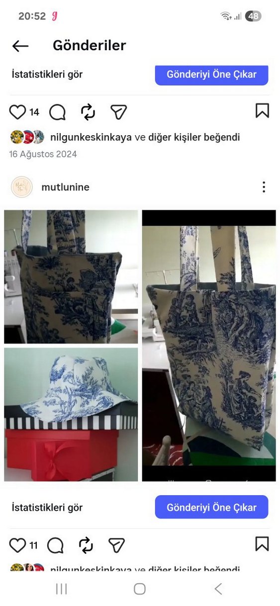 Mavi Plaj Çantası - Bohem Stil - Görsel 3