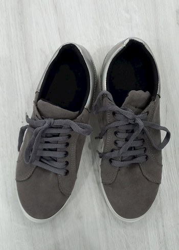 Gri Erkek&Kadın Süet Spor Ayakkabı - Görsel 4