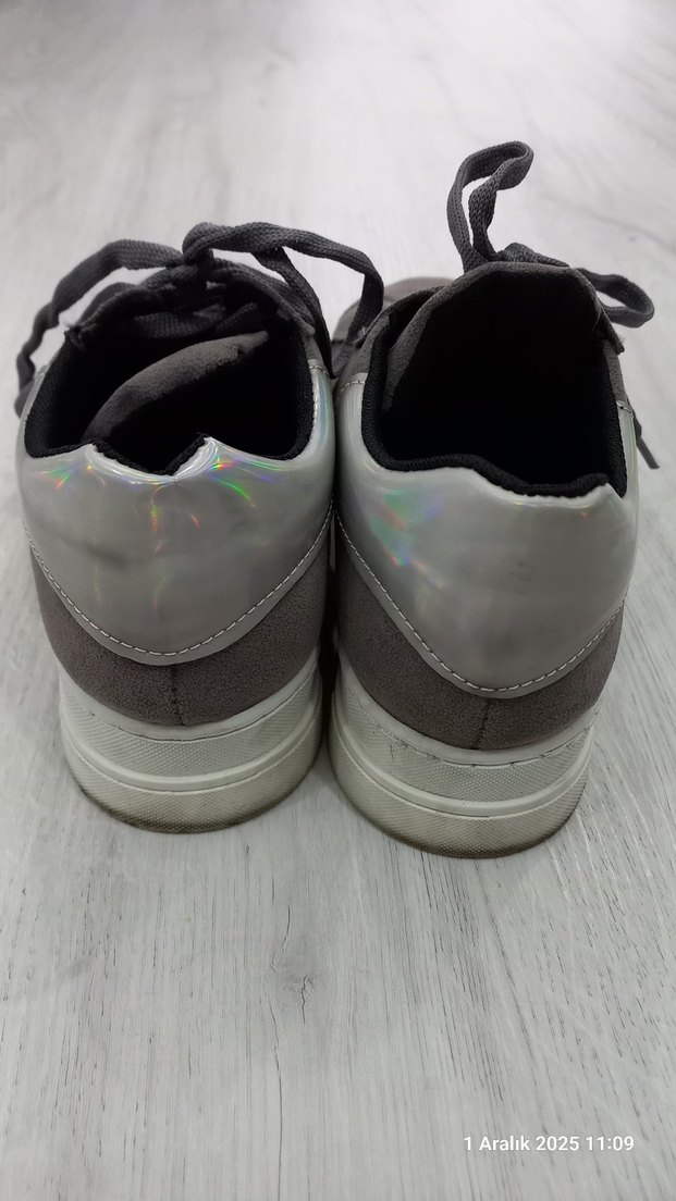 Gri Erkek&Kadın Süet Spor Ayakkabı - Görsel 2