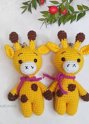 Amigurumi Zürafa Anahtarlık