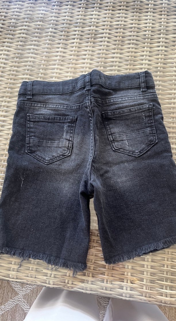 Erkek Gri Denim Rahat Kesim Şort - Görsel 2