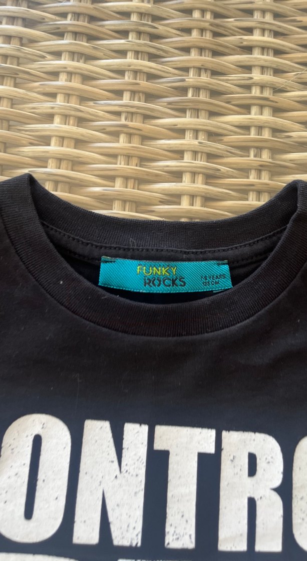 Erkek Siyah Baskılı Pamuk Tişört - Görsel 2