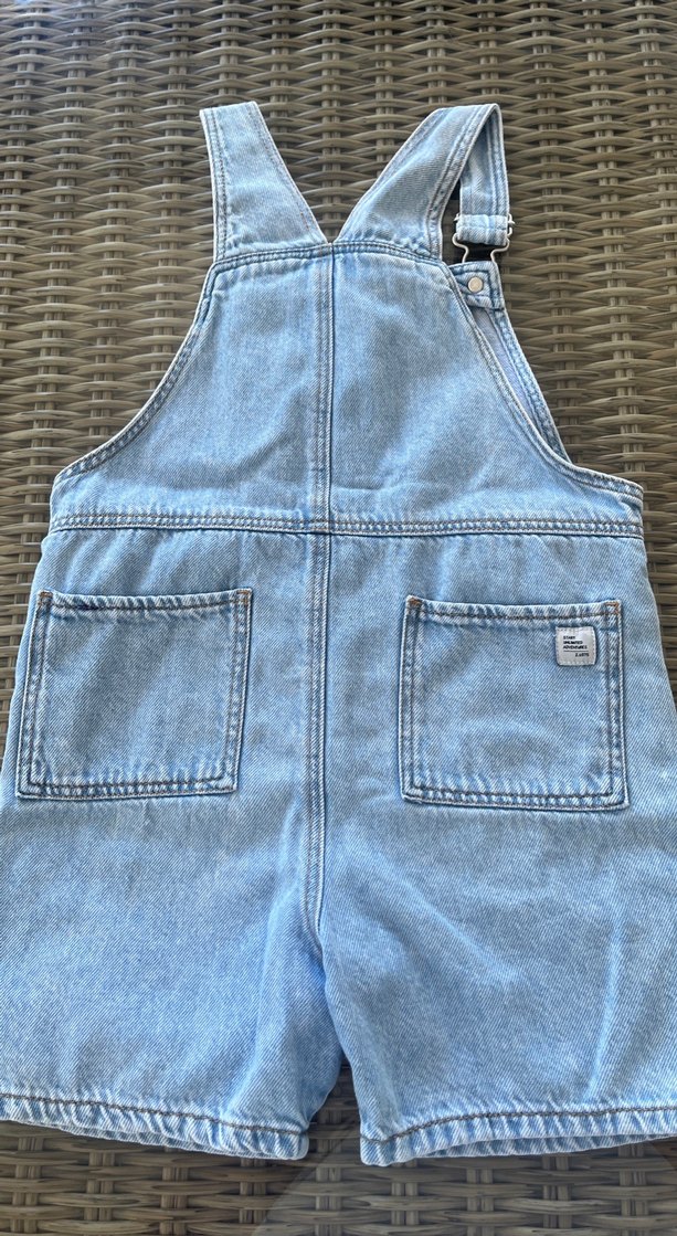 Unisex Bol Kesim Kot Salopet - Görsel 3