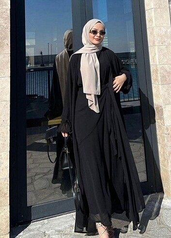 l Beden siyah Renk Abaya