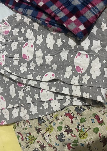 3 Adet Çocuk Pamuklu Desenli pijama altı - Görsel 3