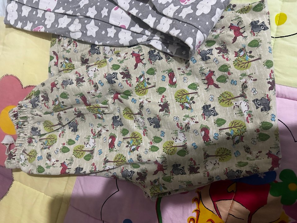 3 Adet Çocuk Pamuklu Desenli pijama altı - Görsel 2