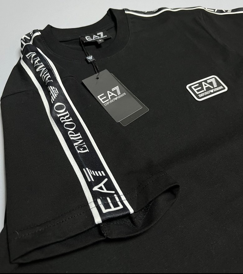 EA7 Siyah Erkek Kısa Kollu Tişört - Görsel 2
