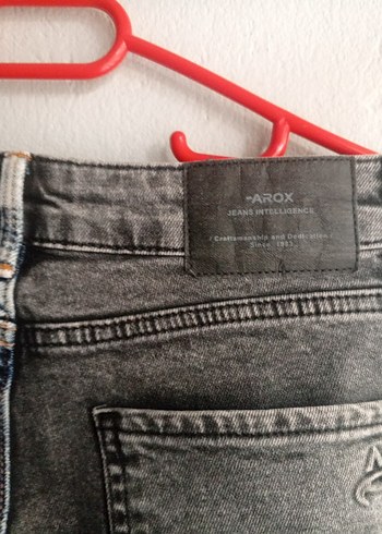 iki renk  Detaylı  Kadın Kot Pantolon - Görsel 4