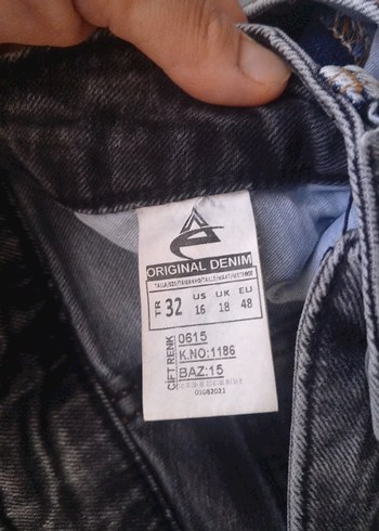 iki renk  Detaylı  Kadın Kot Pantolon - Görsel 7