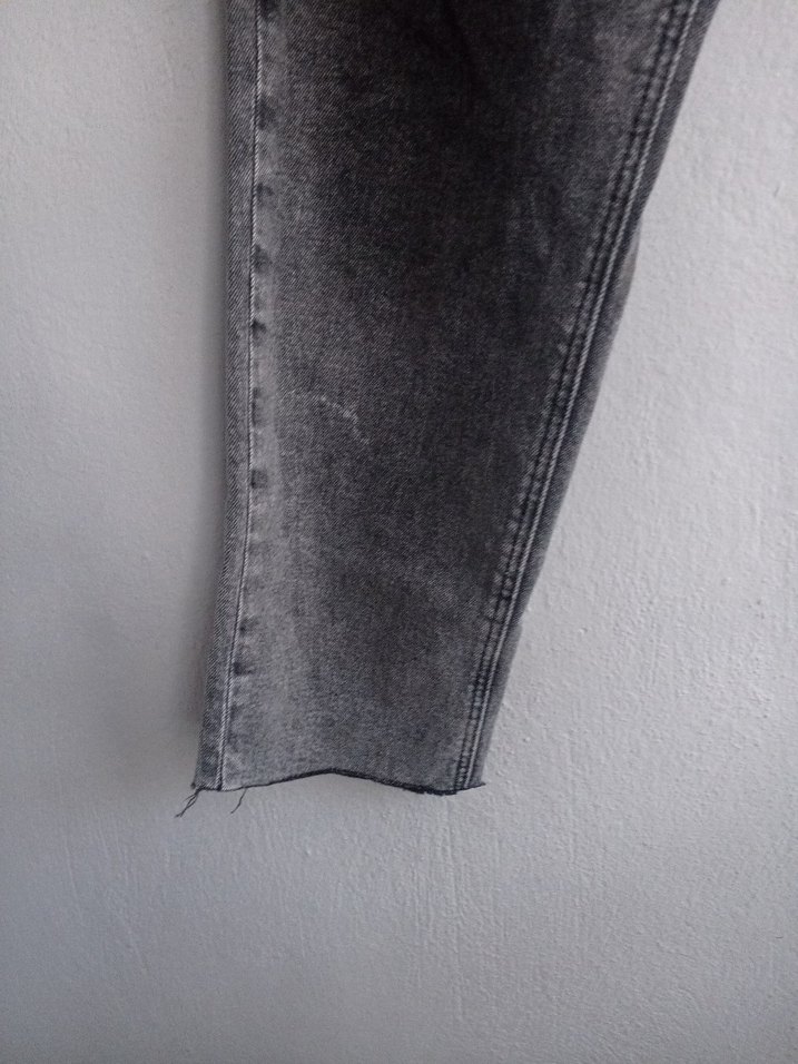 iki renk  Detaylı  Kadın Kot Pantolon - Görsel 5