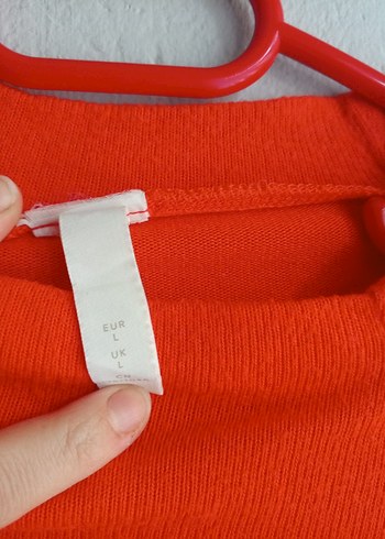 turuncu Kadın Uzun Kollu Basic Kazak - Görsel 4