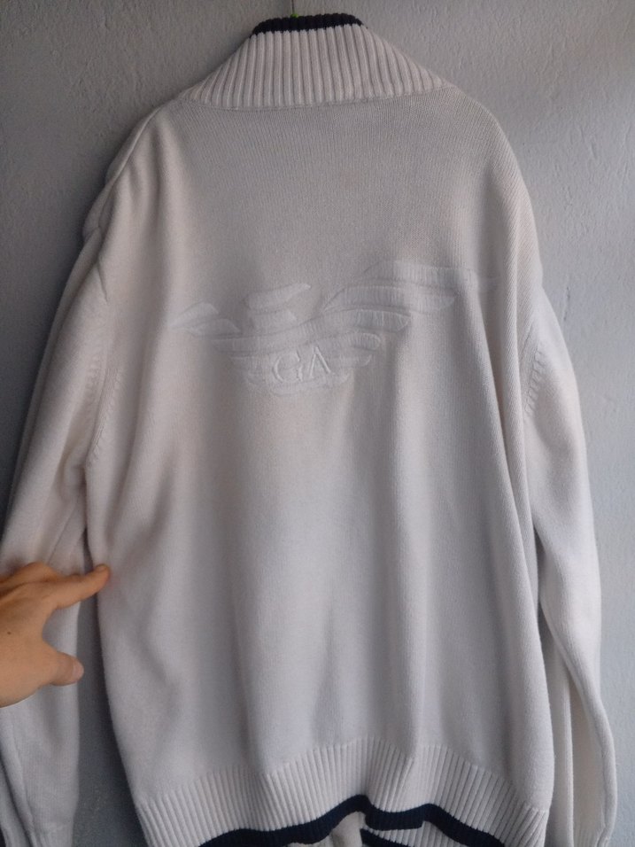 Fermuarlı Beyaz Erkek çocuk Sweatshirt - Görsel 3