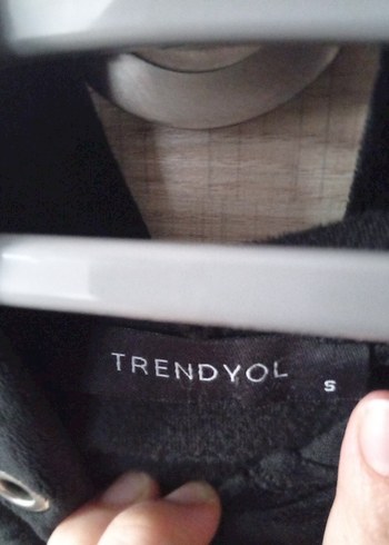 Siyah Süet Kadın Sweatshirt - Görsel 3