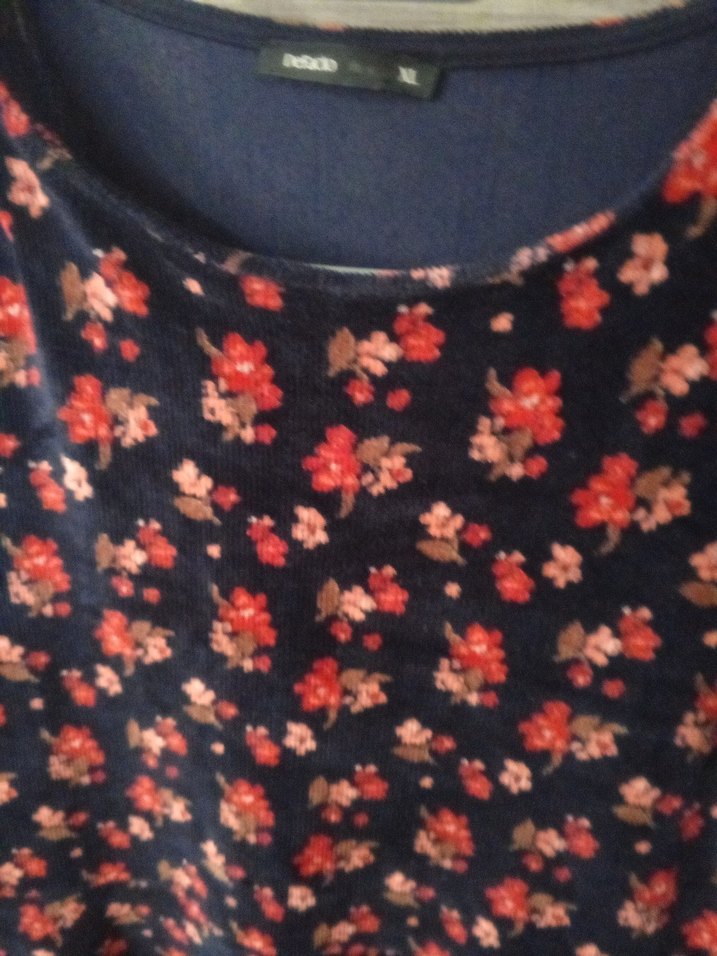 Bordo Çiçek Desenli Uzun Kollu Midi Elbise - Görsel 5