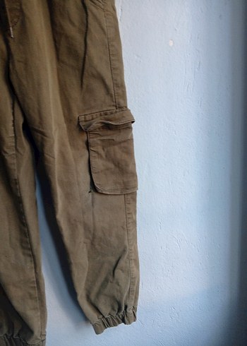 haki renkErkek Çocuk  Bol Kesim Pantolon - Görsel 2