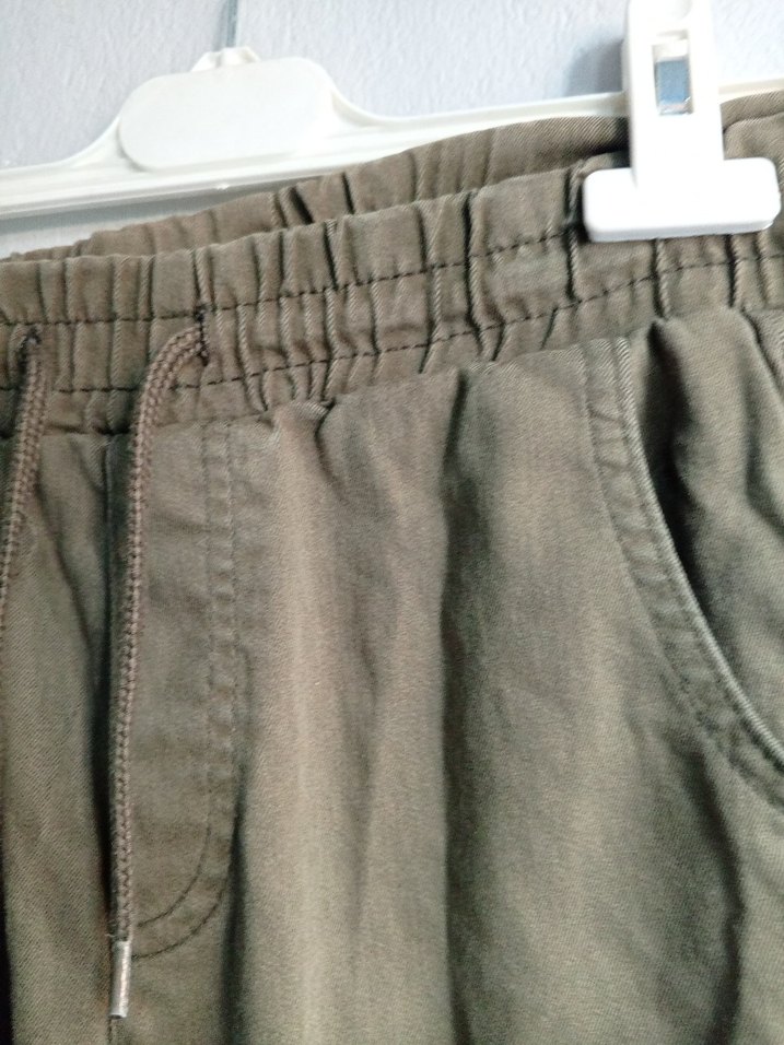 haki renkErkek Çocuk  Bol Kesim Pantolon - Görsel 3