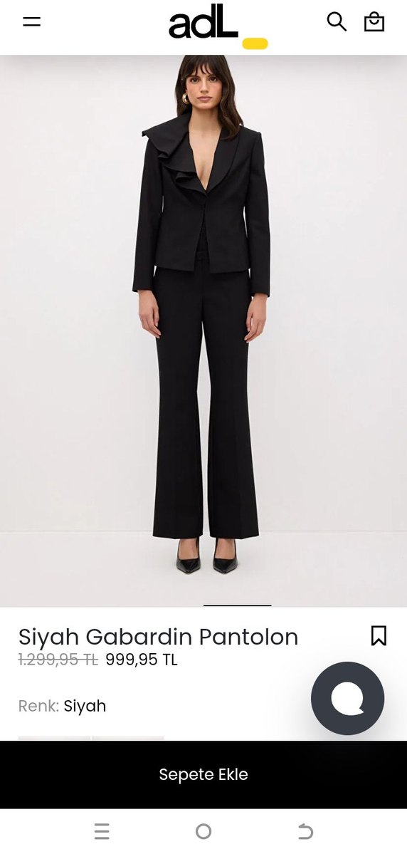 Siyah adl pantolon - Görsel 2