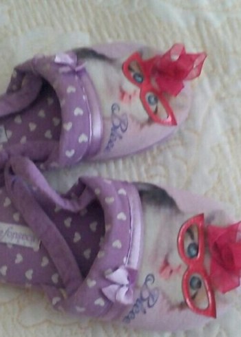 Mor Nakışlı Kız Ev Terliği - Görsel 2