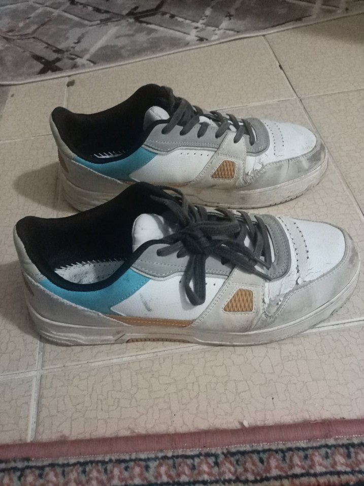 zara marka Beyaz - renkli  erkek Spor Ayakkabı - Görsel 2