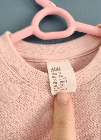 6-9 Ay Beden H&M elbise