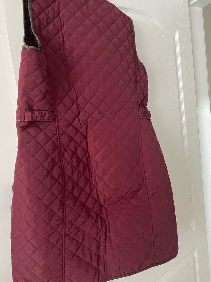 Bordo Kadın Fermuarlı Yelek - Görsel 2