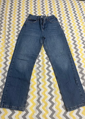 Kadın Mavi Regular Fit Denim Pantolon