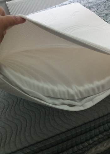 Beyaz Düz Yatak Koruyucu - Görsel 8