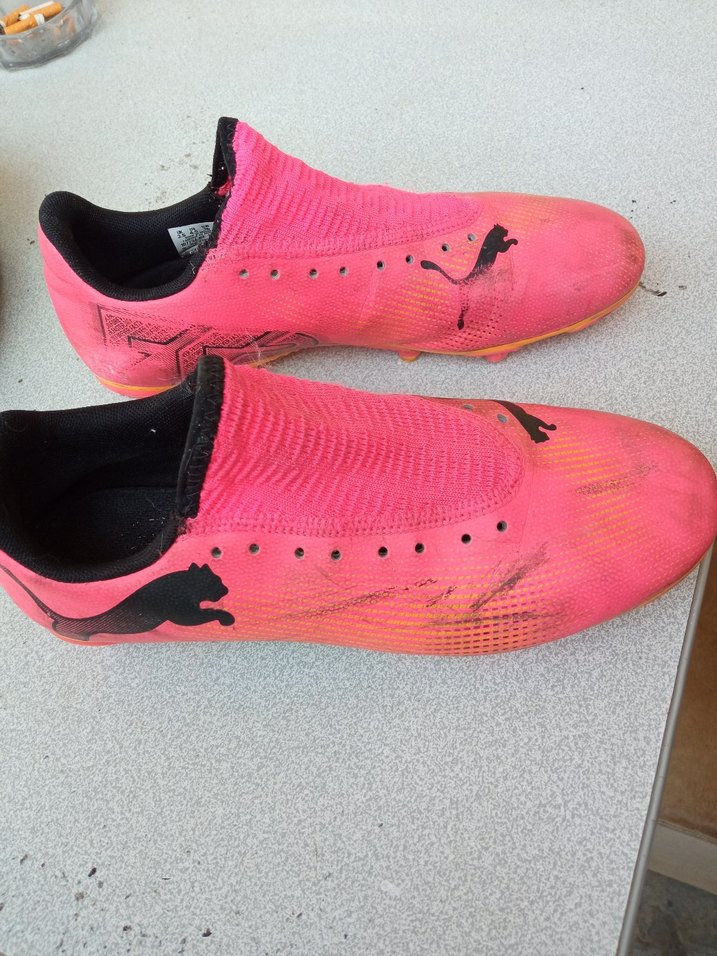 Pembe Erkek Futbol Ayakkabısı Velcro - Görsel 3