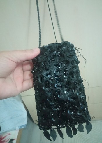 Siyah Zincir Detaylı Kadın El Zinciri - Görsel 6