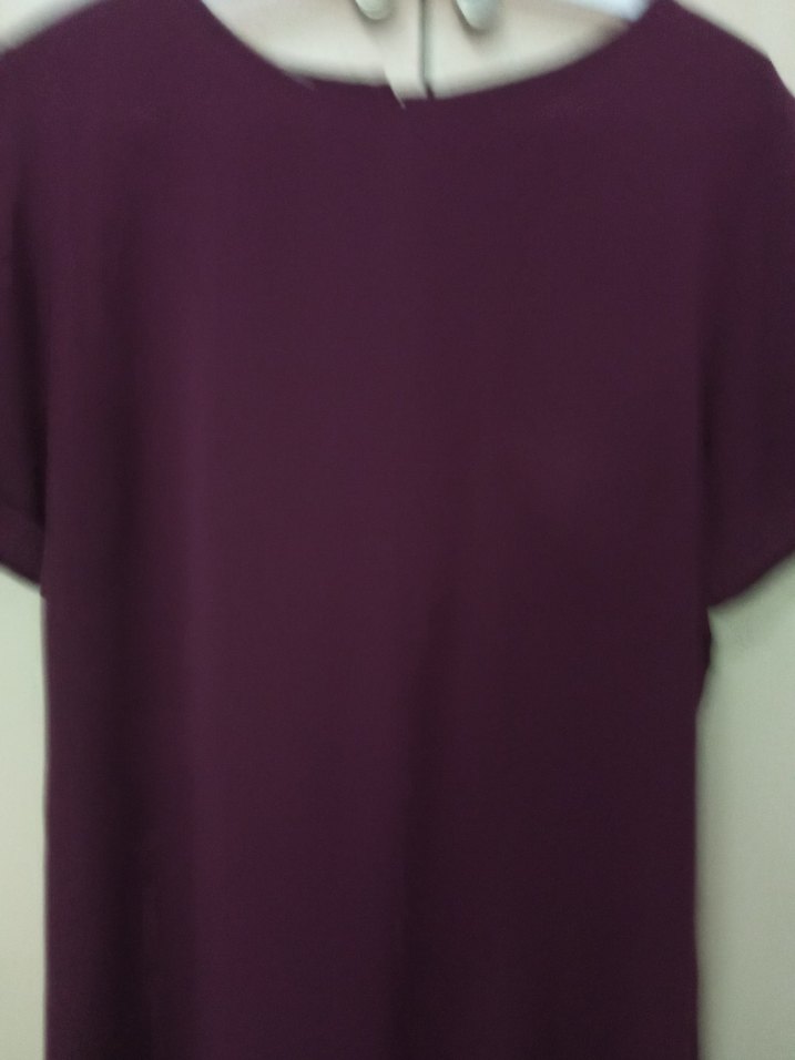 Mor Kısa Kollu Kadın Bluz - Görsel 4