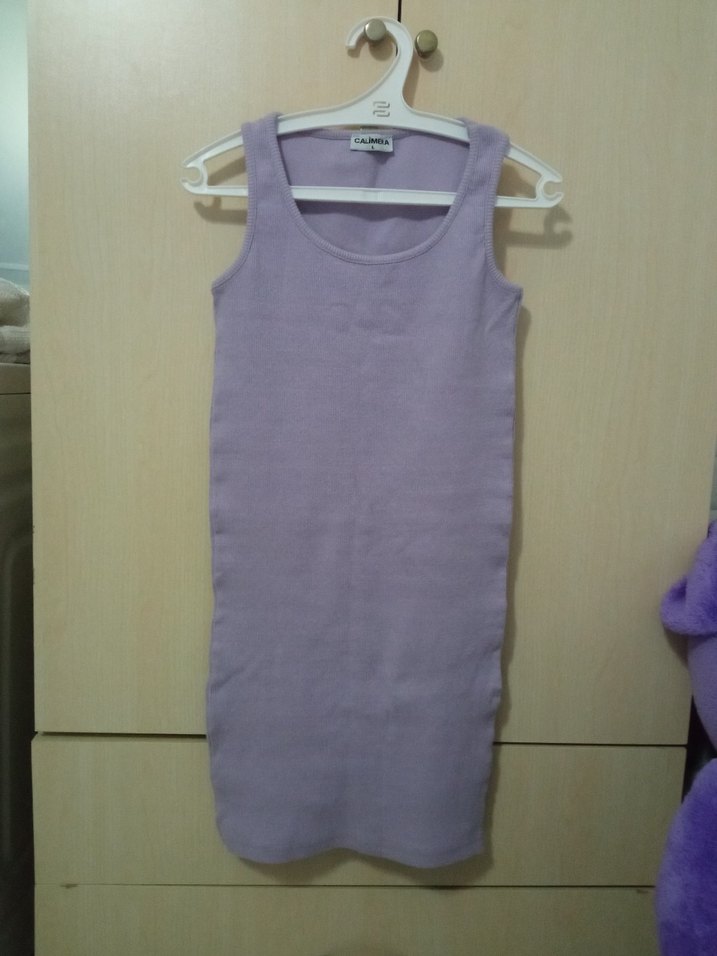 Lila Midi Boy Kolsuz Body - Görsel 3