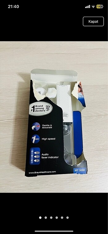 Braun Ateş Ölçer IRT 3030