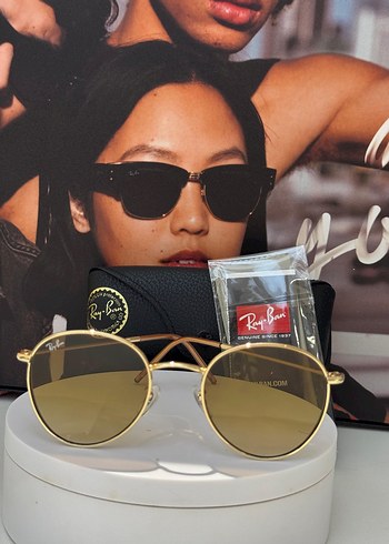 Ray-Ban Altın Renk Klasik Unisex Güneş Gözlüğü - Görsel 2