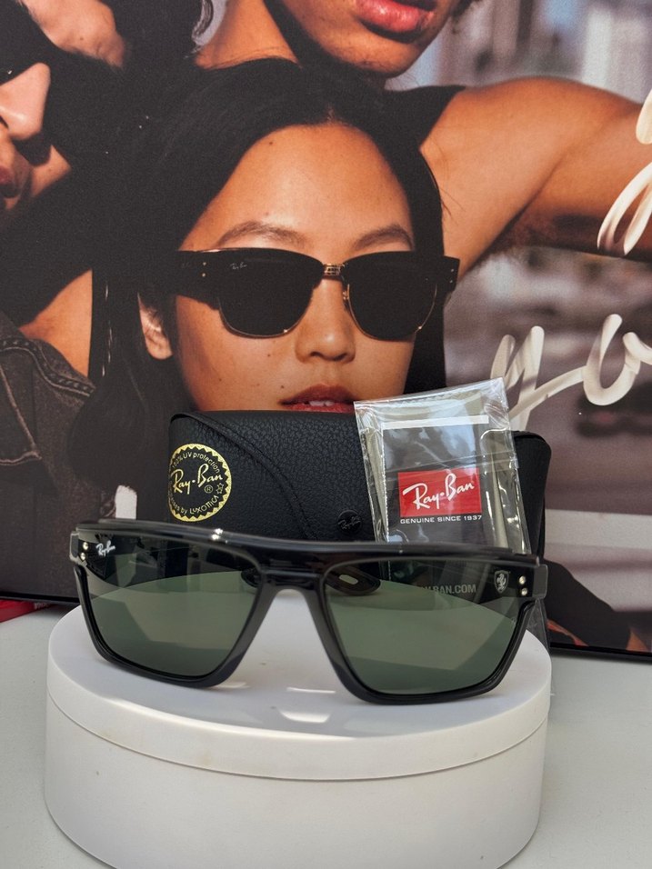 Ray-Ban Siyah Kemerli Unisex Güneş Gözlüğü - Görsel 2
