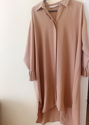 xl Beden Diger Bej Kadın Uzun Kollu Tunik
