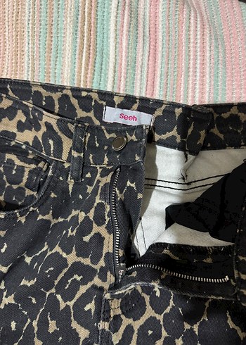 Kadın leopar Pantolon - Görsel 3