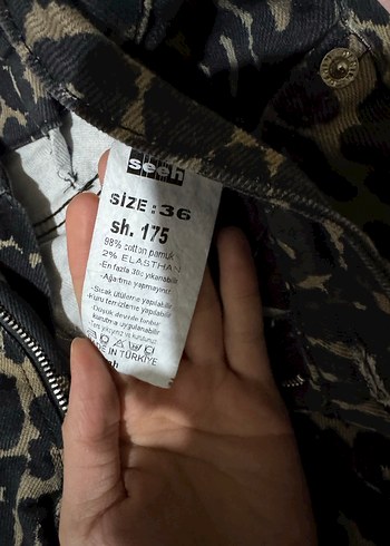 Kadın leopar Pantolon - Görsel 4