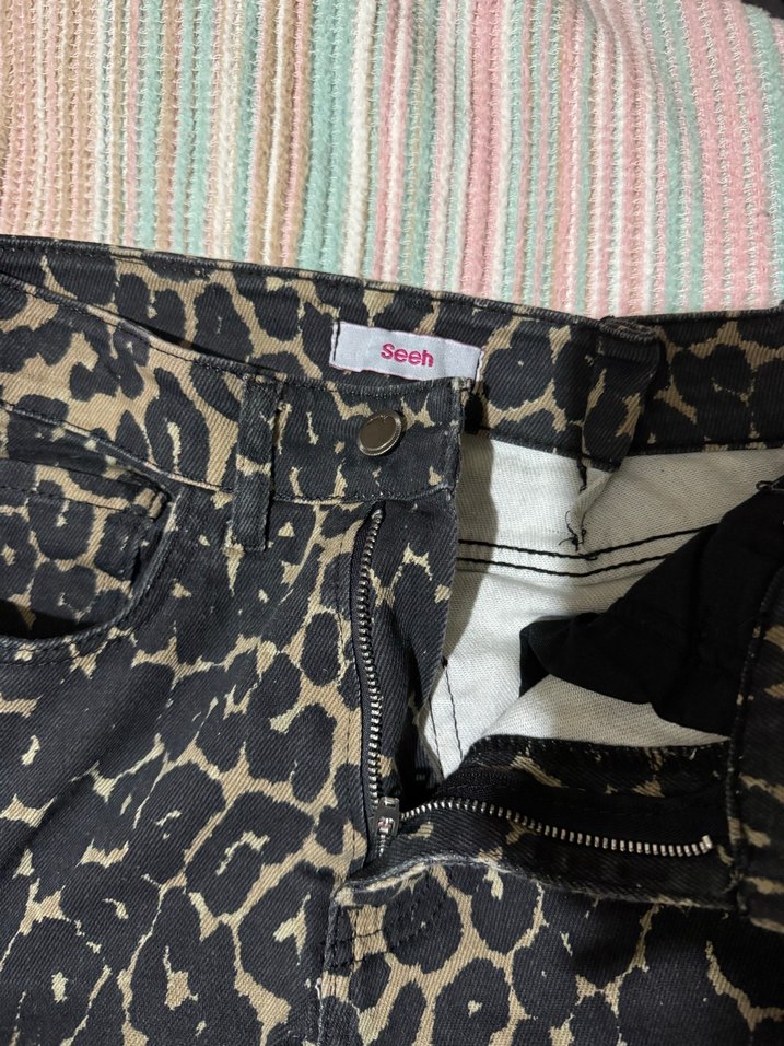 Kadın leopar Pantolon - Görsel 3