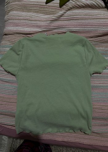 Yeşil Kısa Kollu Mini Tişört yeşil - Görsel 2